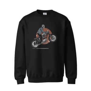 Skull Rider Sweat Shirt Black